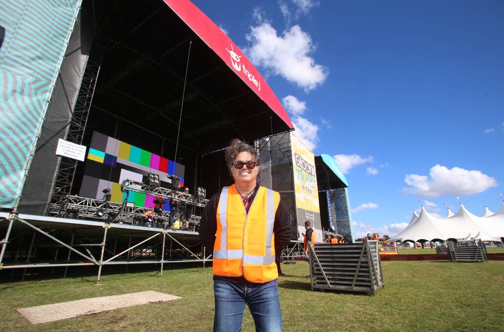 HIT THE MUSIC: GTM promoter Stephen Halpin is happy to be back in Bendigo for Groovin the Moo this weekend. Picture: DARREN HOWE