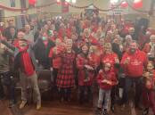 VICTORY: Bendigo Labor MP Lisa Chesters celebrates retaining her federal electorate at the Bendigo Trades Hall. Picture: NEVE BRISSENDEN