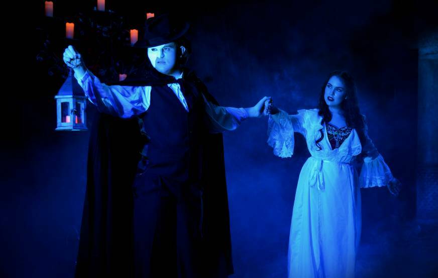The Phantom (Mason Hingston) and Christina (Erin Mannix). Picture: SUPPLIED