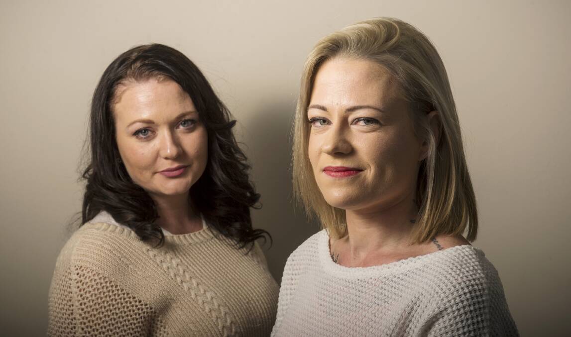 FOUNDERS: Amanda Robinson and Amy O'Donnell started #IGOTUGIRL to help women facing family-violence issues. Picture: DARREN HOWE