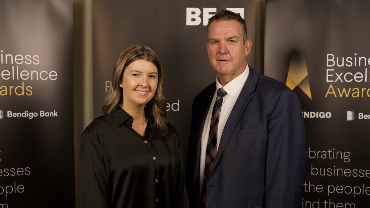LAUNCH: BBEA chair Eve Ritchens and Be.Bendigo chief executive Rob Herbert. Picture: BILL CONROY