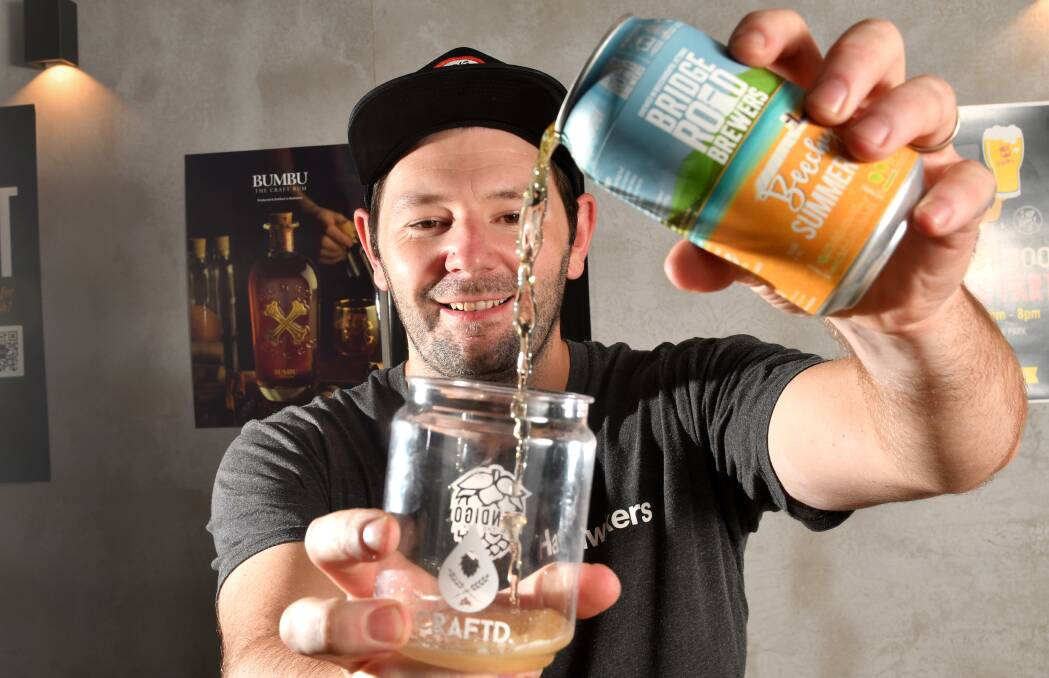 COUNTDOWN: The Hop Supply Co owner Scott Toll will host a countdown of Australia’s Hottest 100 Craft Beers on Sunday. Picture: DARREN HOWE
