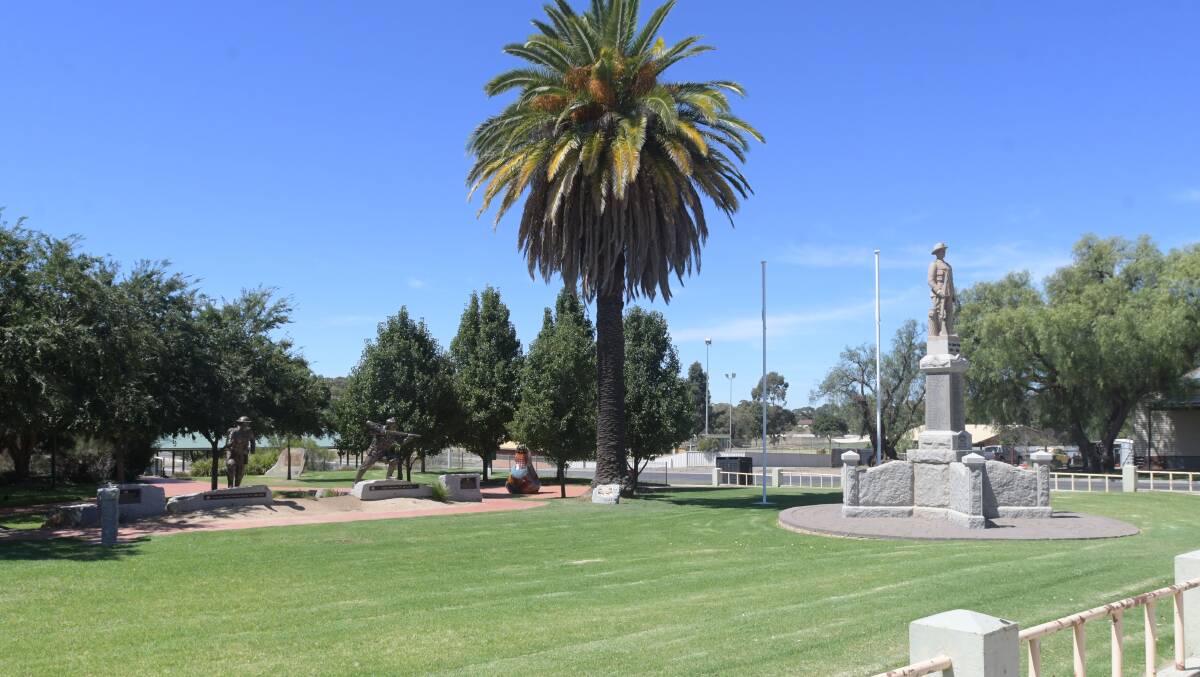 SCENE: Jacka Park in Wedderburn. Clayton Tremlett said the quality of a memorial often reflected the town's wealth.