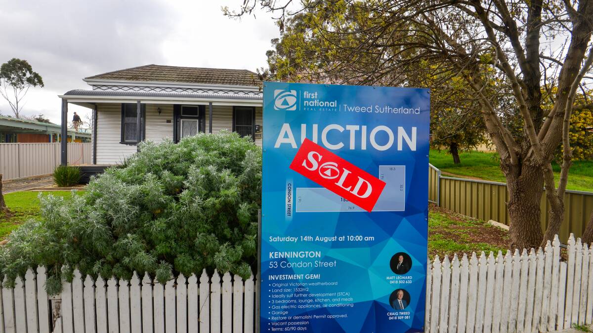 Tweed Sutherland sold a Condon Street property using a hybrid auction that allows online bidders to compete in real time with on site bidders for properties. Picture: DARREN HOWE