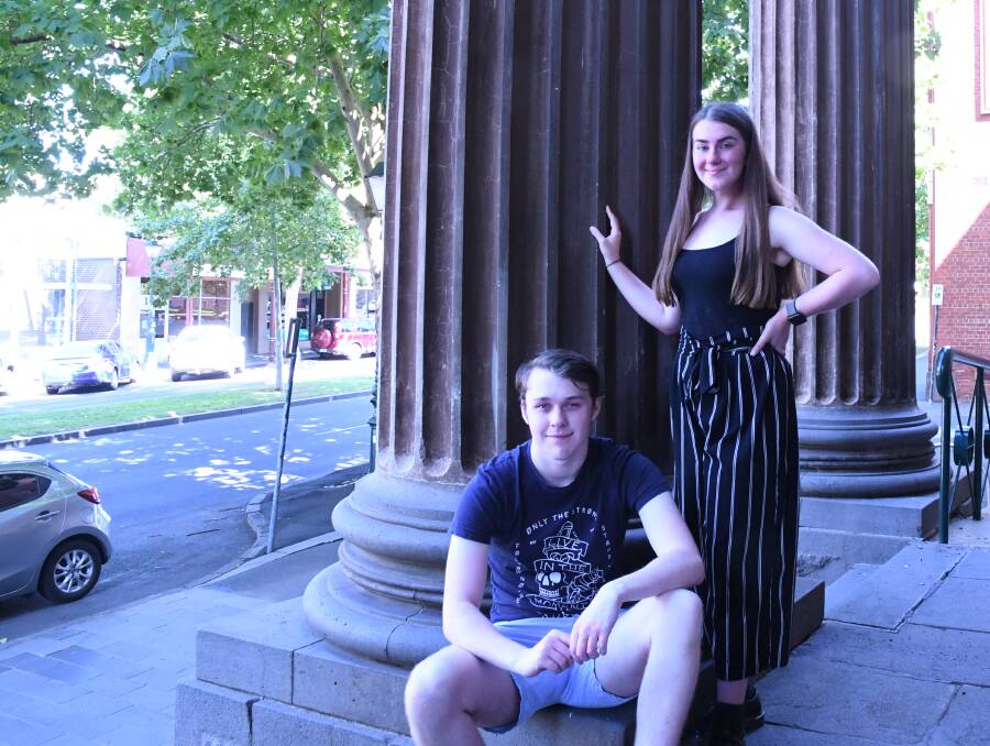 TOP CLASS ACTS: Max Harris and Morgan McDermott will perform at the VCE Season of Excellence in March. Picture: CHRIS PEDLER