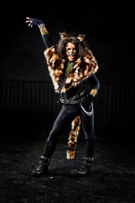 PLANNING FOR A PREMIERE: Abe Geyer as Rum Tum Tugger. Tribe Youth Theatre have re-scheduled its production of Cats for January. Picture: DAVID FIELD