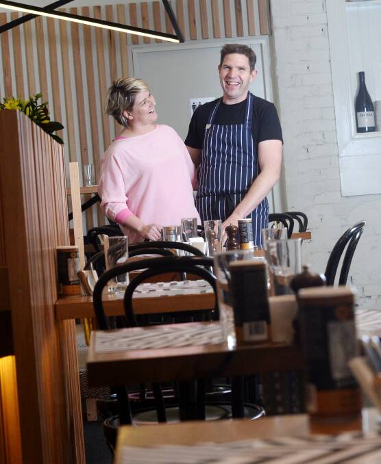 ALL SMILES: Owners of Masons of Bendigo, Sonia and Nick Anthony, are happy to retain their hat in The Age Good Food Guide. 