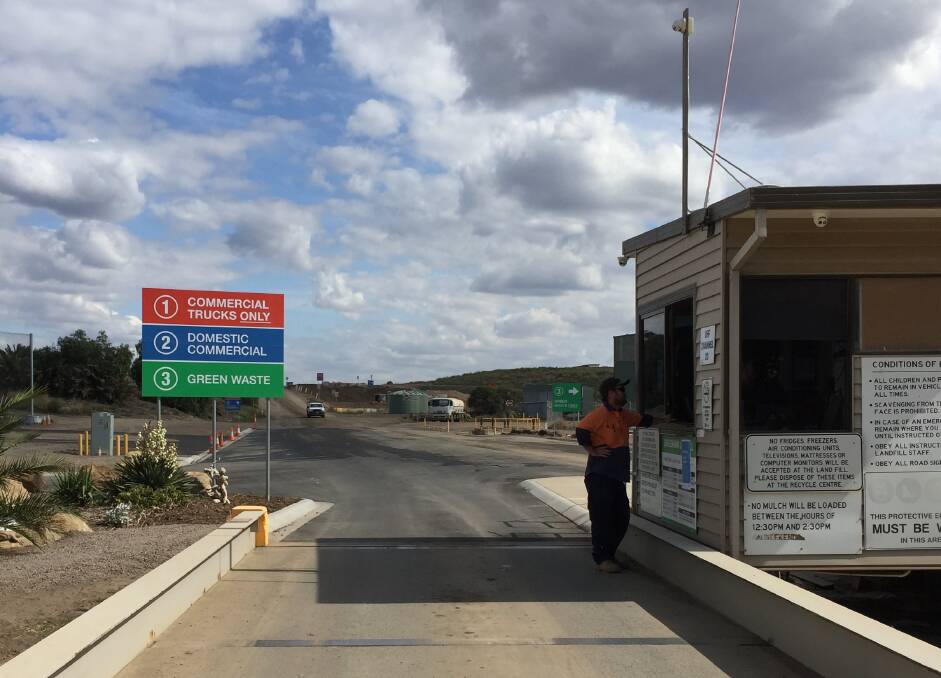 ROAD: Asphalt made from recycled products has been used at Eaglehawk Landfill.