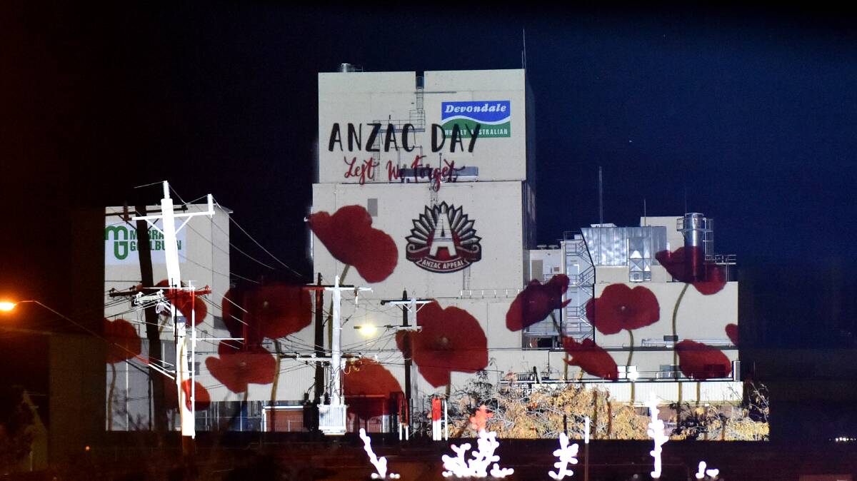 Rochester projection shines in honour of Anzacs