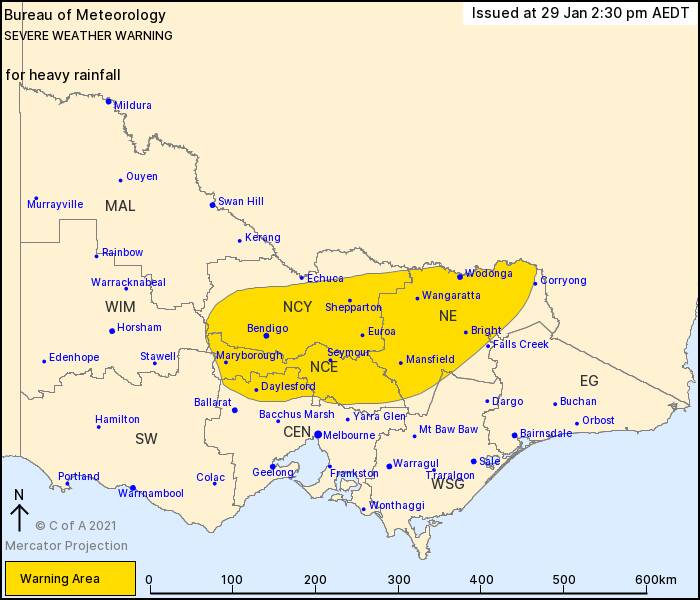 Fresh weather warning issued with evening storms possible
