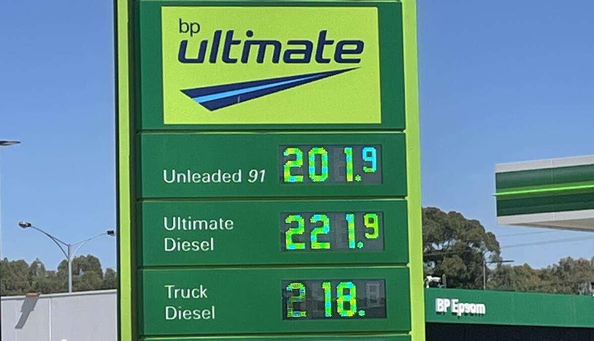 RISE: Petrol prices in Bendigo have hit $2 a litre for unleaded fuel. Picture: DAVID CHAPMAN