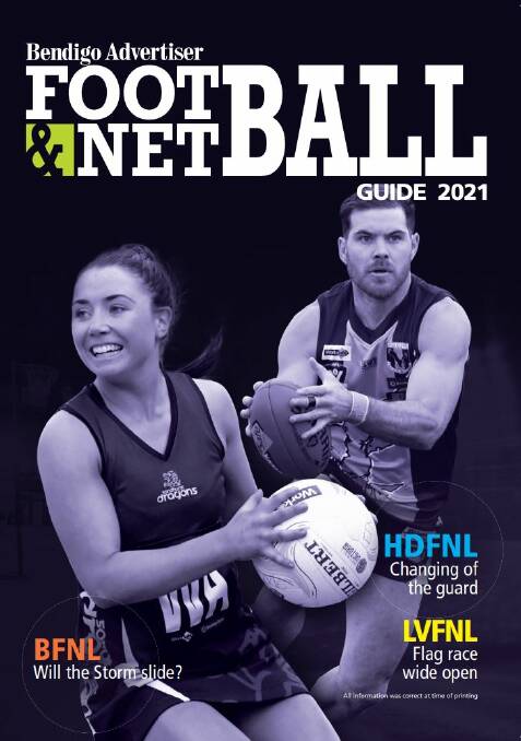 Available from Friday - the Addy's 2021 season football-netball guide.
