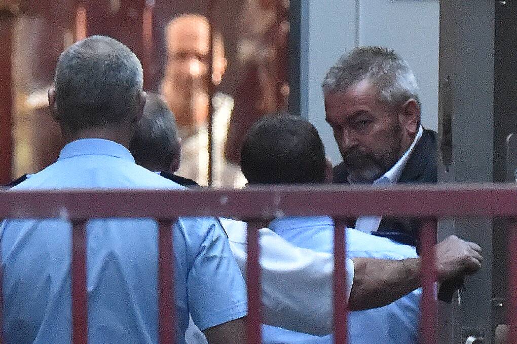 Borce Ristevski arrives at the Supreme Court of Victoria in Melbourne to be sentenced over the manslaughter of his wife Karen, whose body was found in a forest. Photo: AAP