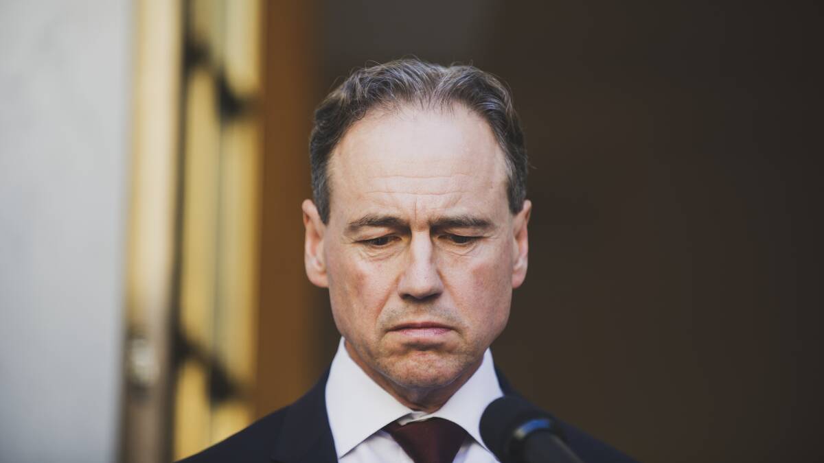 Health Minister Greg Hunt in Canberra this week. Picture: Dion Georgopoulos