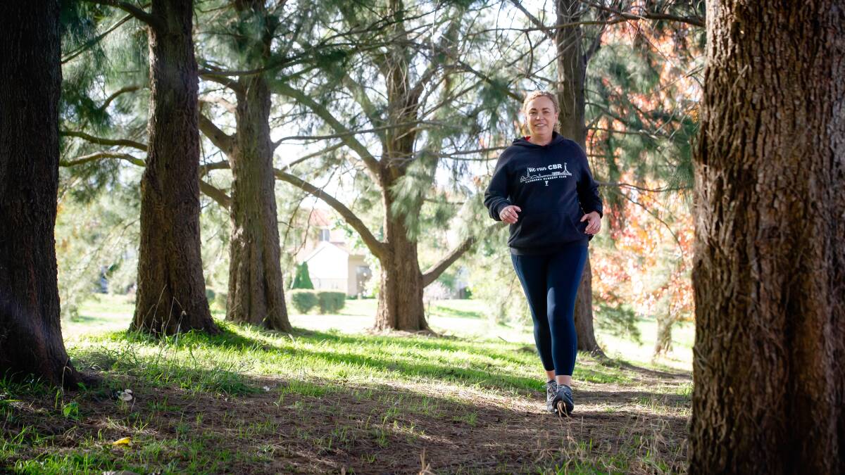 Jo Legge-Wilkinson said exercise for the women in Canberra Runners is about more than just keeping fit. Picture: Elesa Kurtz