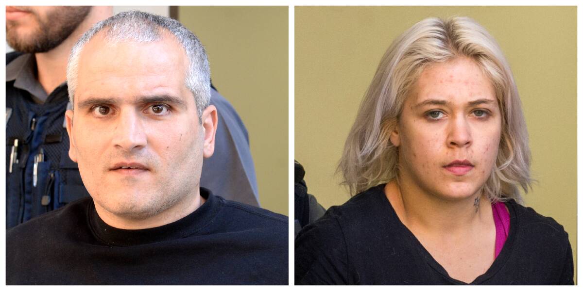 Ammar Najjar and Shari Oliver have pleaded guilty to charges stemming from an incident in which two police officers were injured. Pictures: DARREN HOWE
