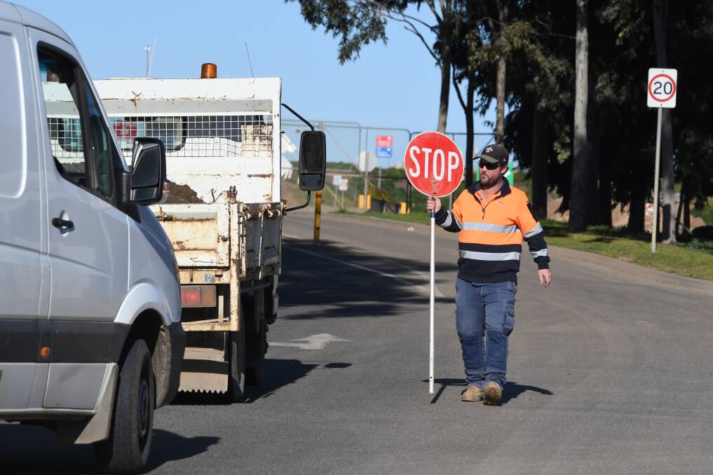 The public is not permitted to enter the Eaglehawk landfill while suspected asbestos is removed. Picture: NONI HYETT