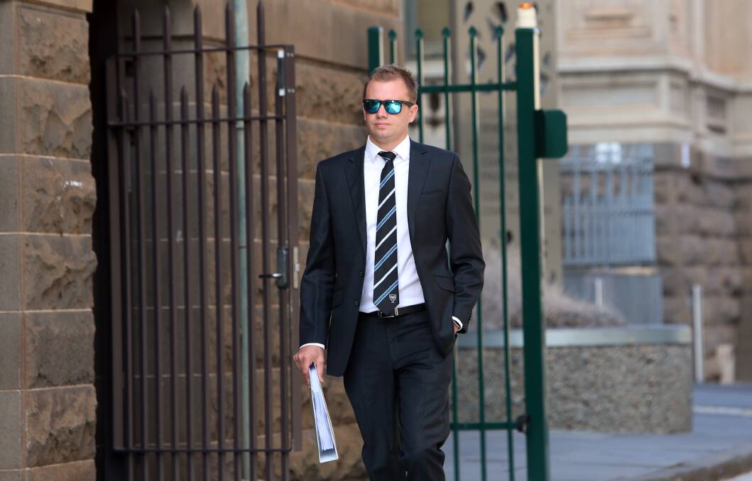ADMISSIONS: Police officer Samuel Miller has pleaded guilty to three counts of misconduct in public office.