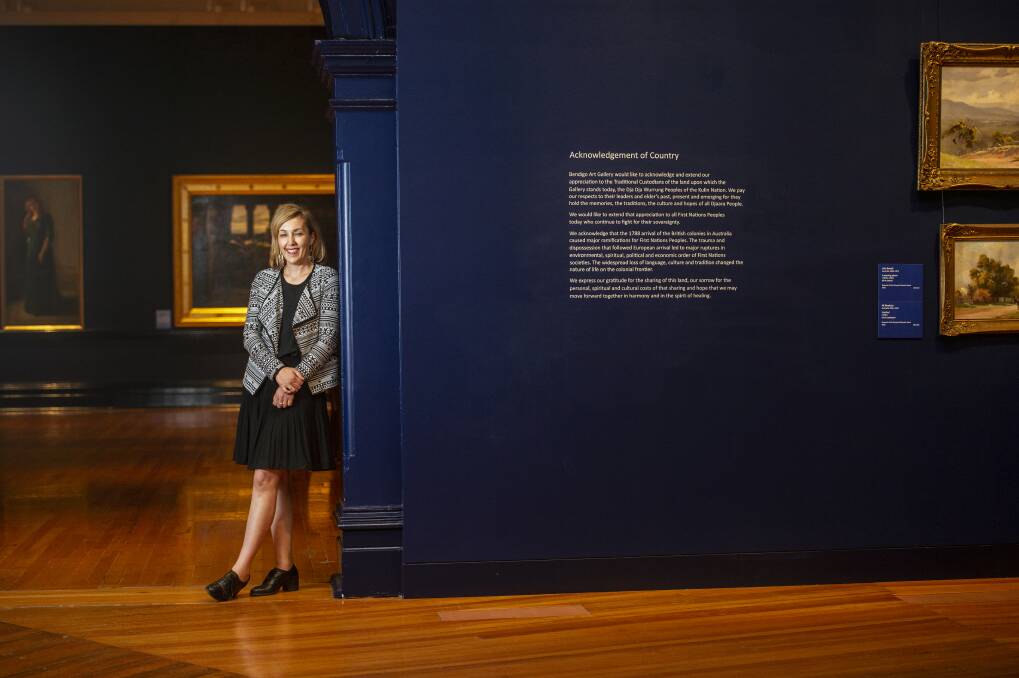 Bendigo Art Gallery director Jessica Bridgfoot says the gallery will implement extra measures to keep patrons and staff safe when it reopens next month. Picture: DARREN HOWE