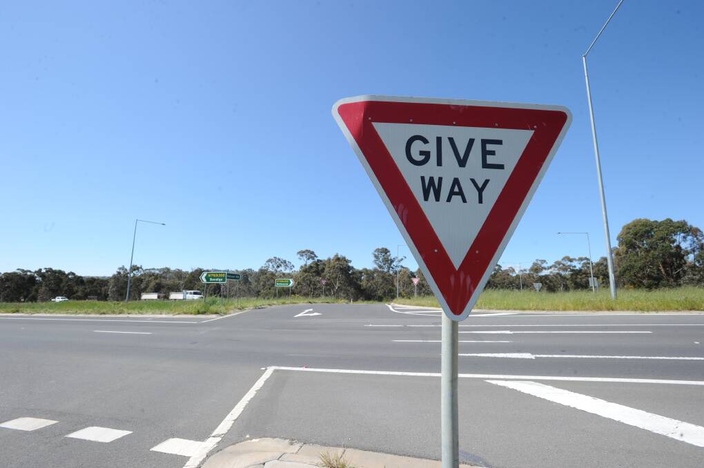 Senior Sergeant Ian Brooks says most crashes at the Fogartys Gap Road and Calder Highway intersection occur as a result of people failing to give way. File photo. Picture: NONI HYETT