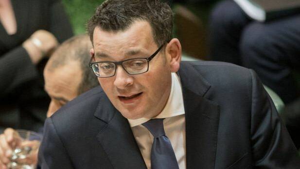 Premier Daniel Andrews during question time. The Labor government has introduced Victoria's Voluntary Assisted Dying Bill 2017 into parliament. Photo: Jason South