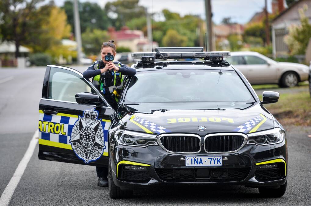 First Constable Dani Cole is keeping a look out for dangerous drivers this Easter long weekend. Picture: BRENDAN MCCARTHY
