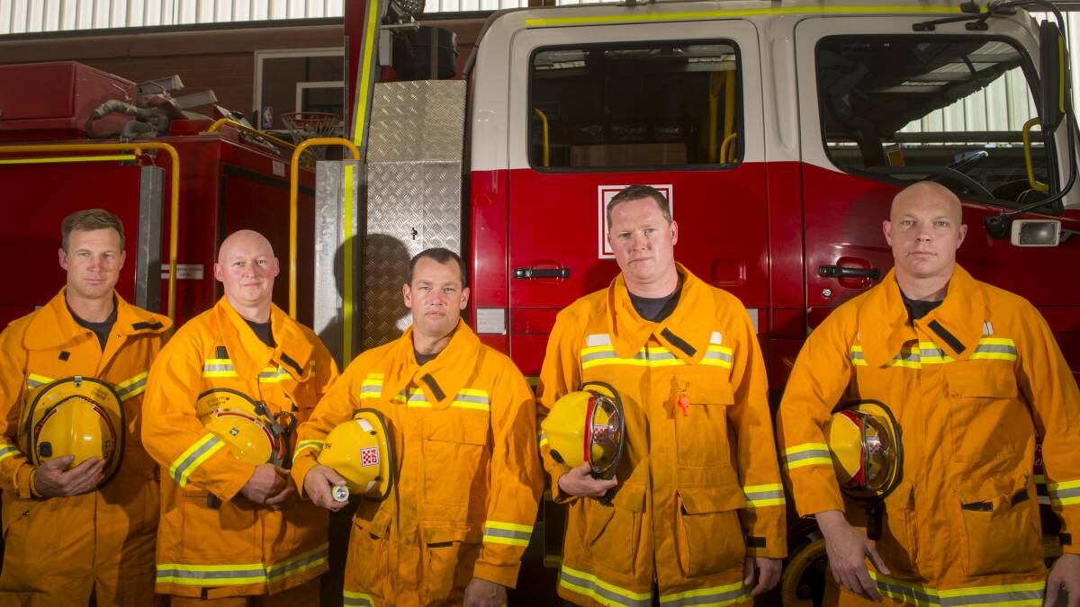 Bendigo firefighters brace themselves for the heightened fire risk this week. Picture: DARREN HOWE