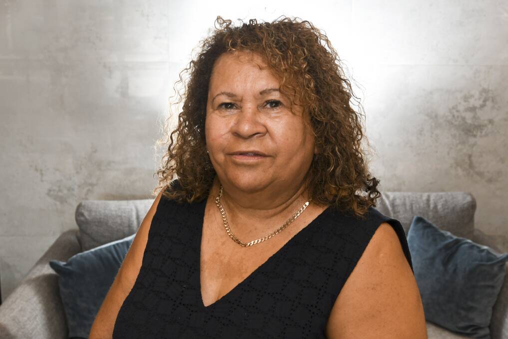 "Globally, this is still happening... If you're born of a colour, if you're born black - particularly for a male - you've got a target on your back," Raylene Harradine says. Picture: NONI HYETT 