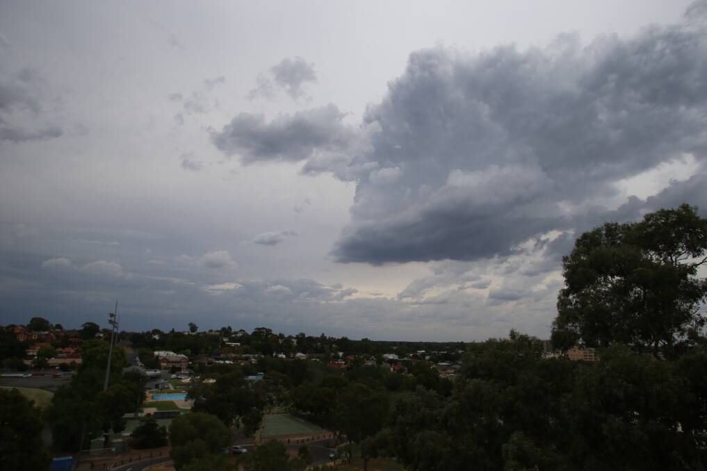 Clouds above Bendigo last month. Picture: GLENN DANIELS