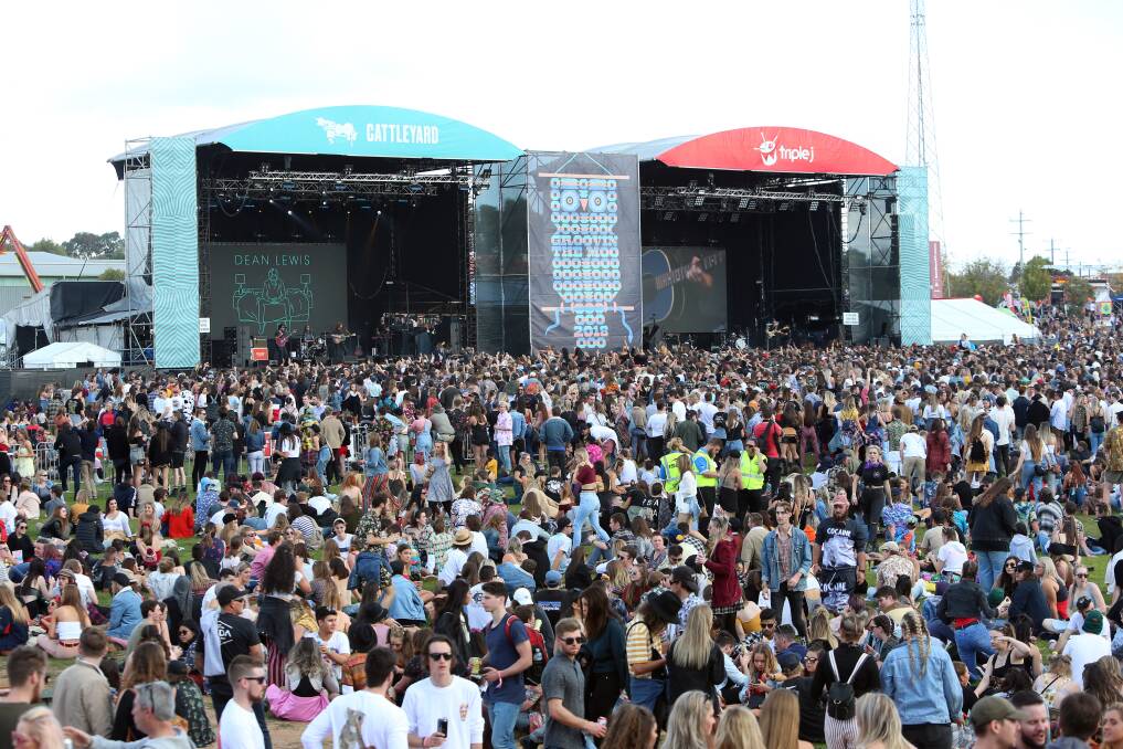 The crowd at last year's Groovin The Moo in Bendigo.