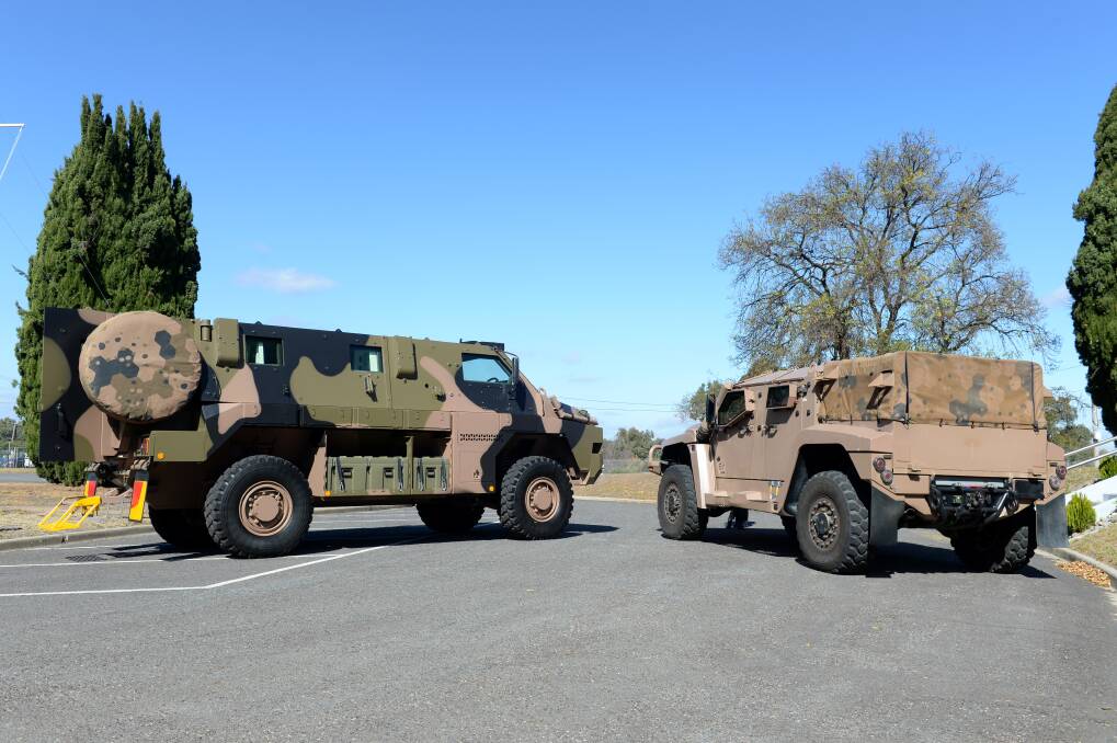 Thales' Bushmaster and Hawkei vehicles, manufactured in Bendigo.