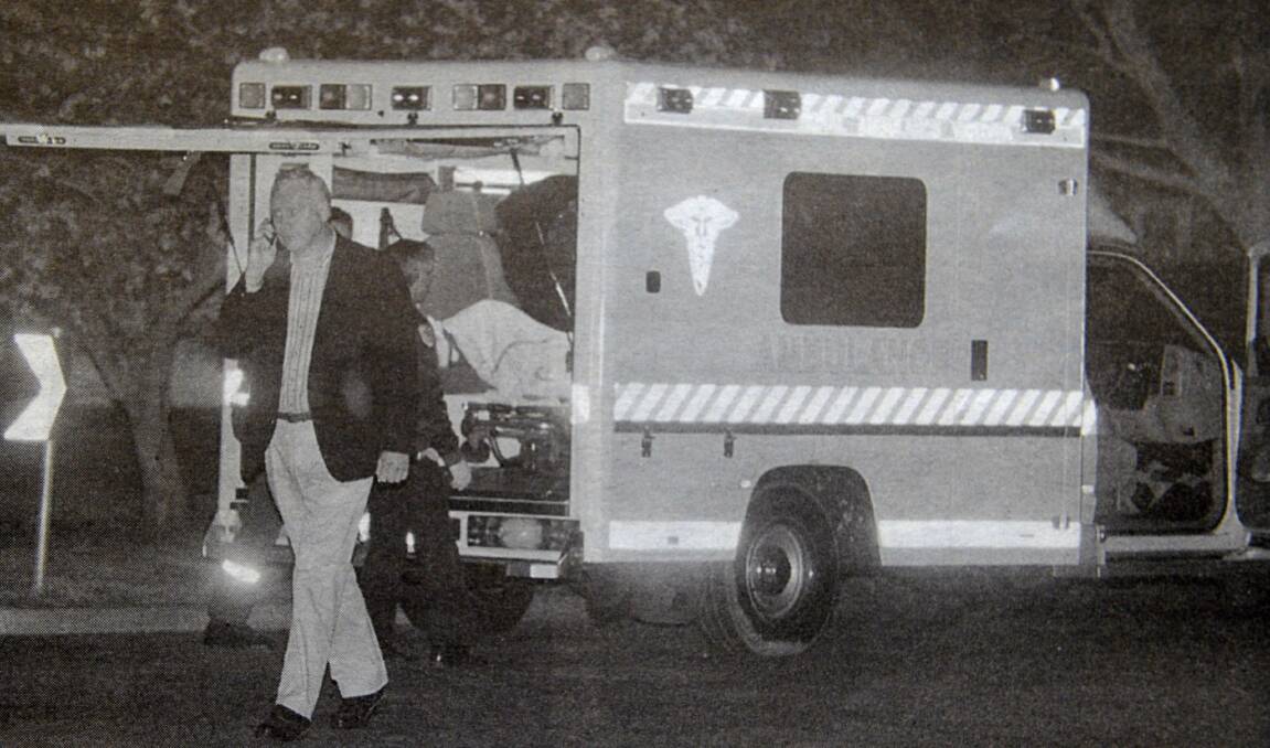 Chief Superintendent Dave Mansell at the scene on October 1, 1999.