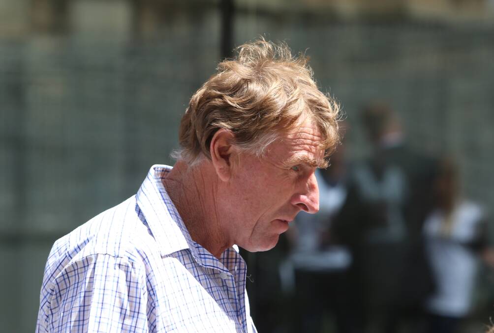 David Mummery, charged in relation to a Graytown fatal crash, leaving Bendigo Magistrates' Court earlier this year.