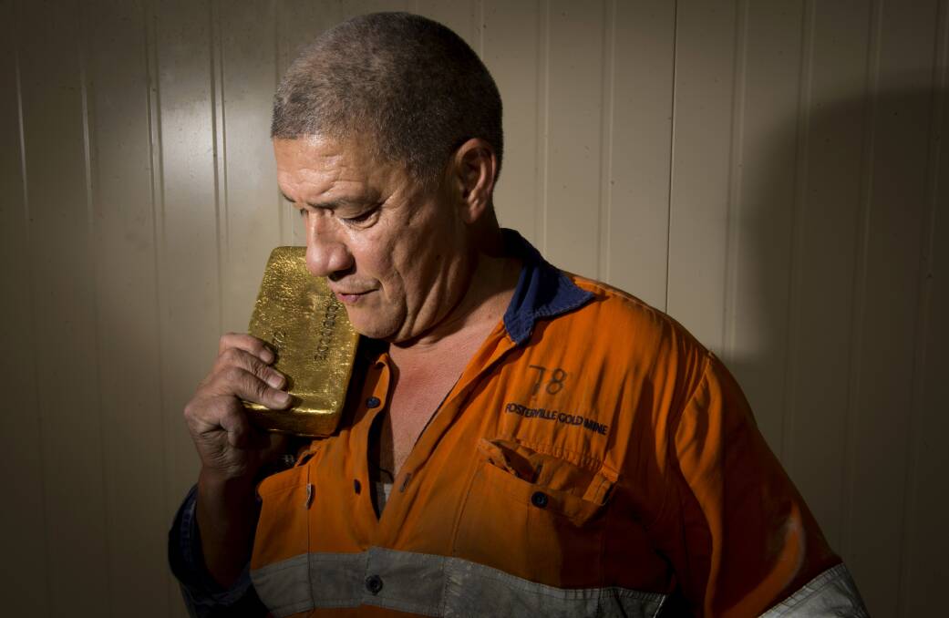 Earlier this year the Fosterville Gold Mine celebrated the two-millionth ounce of gold it had mined. Pictured is Gio Daros. Picture: DARREN HOWE