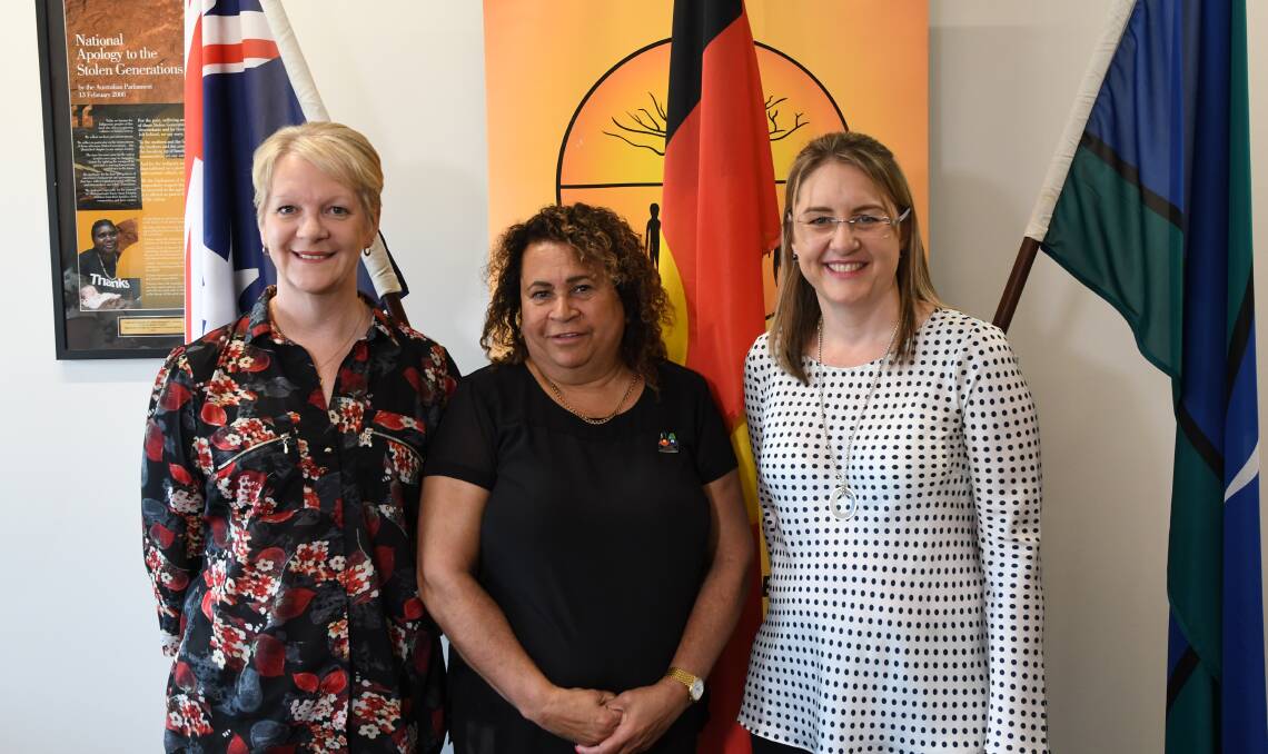 INITIATIVE: Bendigo West MP Maree Edwards, Bendigo and District Aboriginal Co-operative CEO Raylene Harradine, and Bendigo East MP Jacinta Allan.