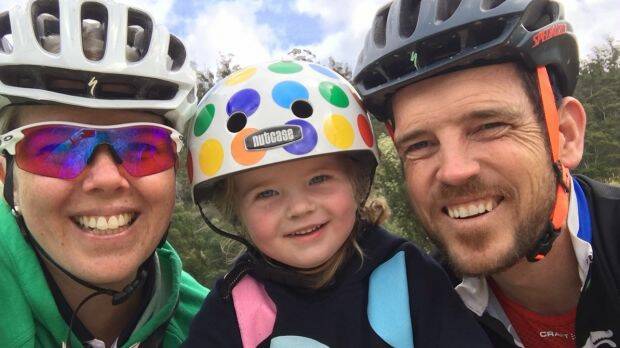 Scarlett Fox, with her parents Samantha and Chris, will benefit from a new drug subsidy. Picture: SUPPLIED
