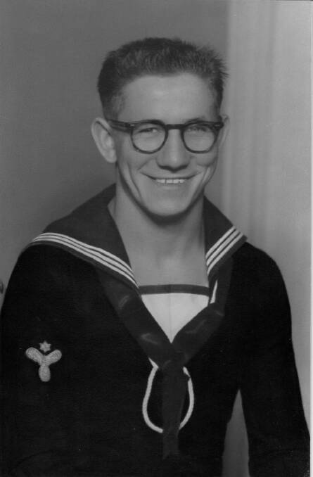 Les Bailey as a junior sailor.