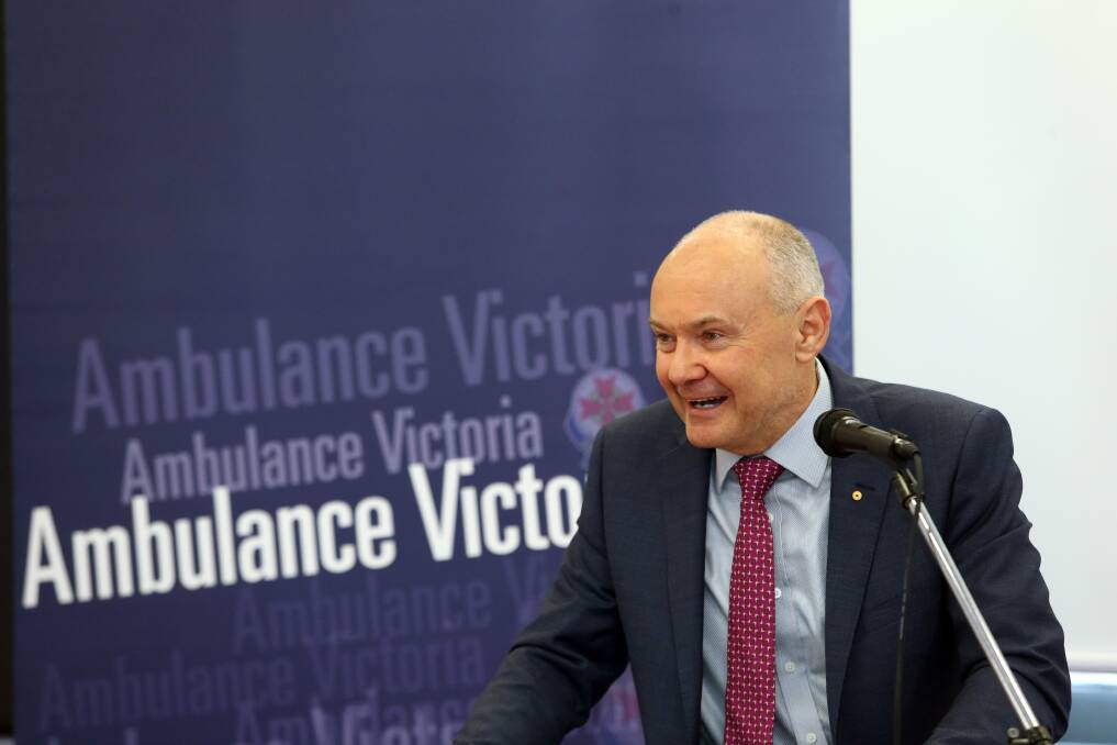 GET TALKING: Ambulance Victoria chairman Ken Lay says care is better when patients can give input. Picture: GLENN DANIELS
