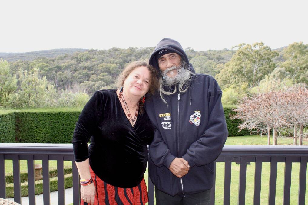 Aboriginal woman Erica Higgins with Dja Dja Wurrung traditional owner Ricky Nelson. 