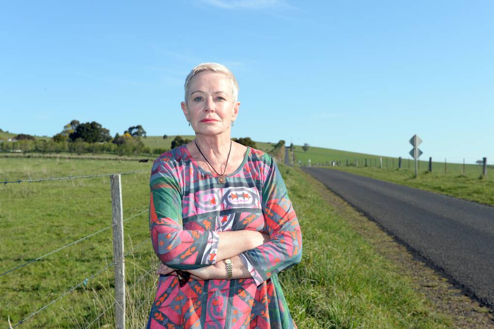 CAMPAIGN FOR CHANGE: Musk resident Helen Hayes is very concerned about the amount of water being extracted from a property on Wheelers Hill road. Photos: Kate Healy