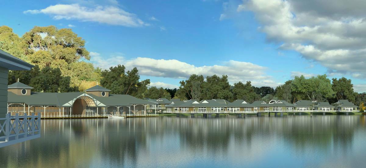 RESORT: The construction would include 100 self-contained units around a lake, a function centre, health retreat and spa with liquor license and 300 car parks.