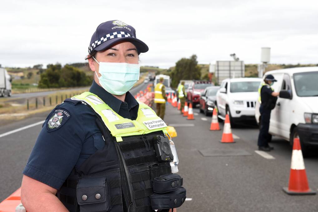 CHECKPOINT: Western Division 3 Highway Patrol Sergeant Jackie Loveday has been at the site for the last few months. Photo: Kate Healy