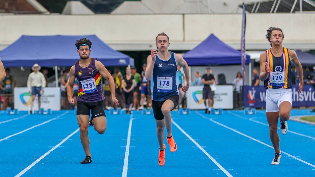 Kye Mason (#178), pictured in action at this year's state championships, produced a record-breaking effort at last week's Uni Games in Sydney.
