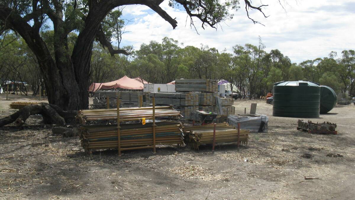 The site at Wooronook Lakes before it was shut down.