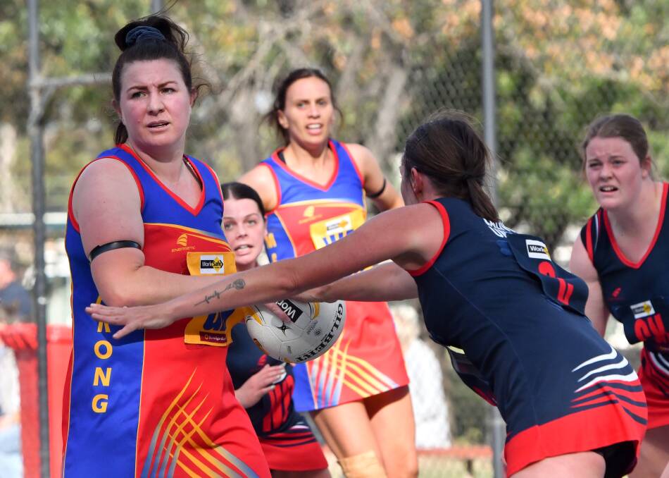 Marong coach Bianca Garton praised her players' effort in a narrow loss to Maiden Gully YCW last week. Picture: NONI HYETT
