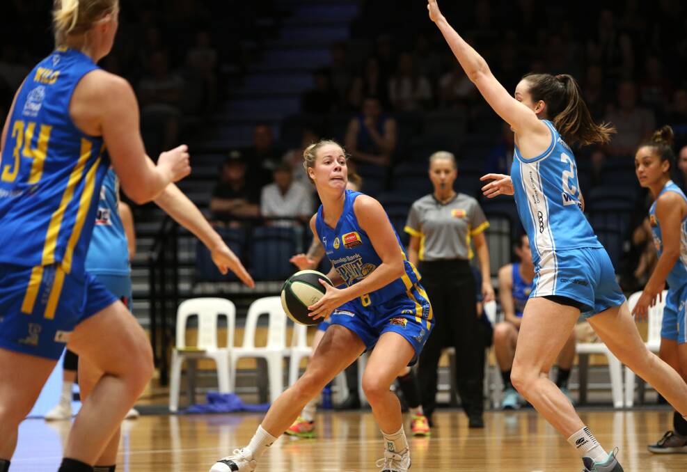 RETURNING: Cassidy McLean in action against Canberra during her first stint with Bendigo Spirit in 2018-19. Picture: GLENN DANIELS