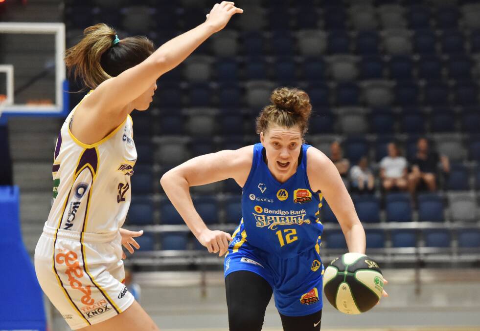 The Spirit's 2017-18 season MVP Nadeen Payne is battling knee and Achilles injuries in the lead-up to this weekend's season-ending contest against Canberra Capitals. Picture: DARREN HOWE