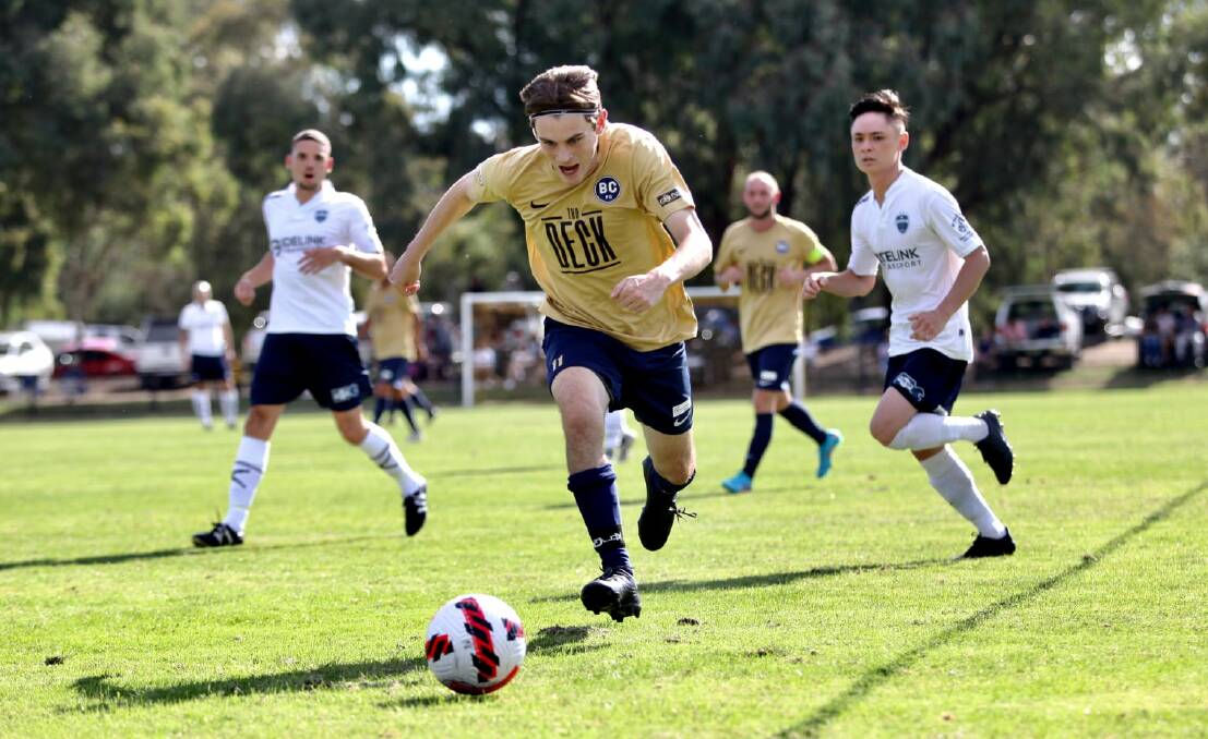 Lewis Merriman and his Bendigo City team-mates are aiming to get their season back on track this weekend. Picture: COLIN NUTTALL