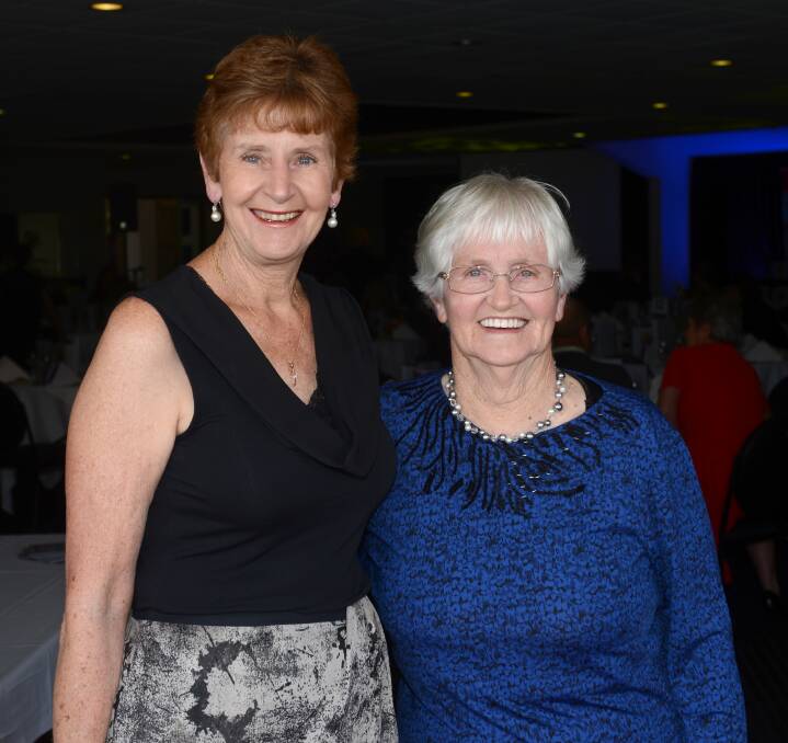 Betty Thompson and her great friend Jenni Holborn are pictured at the Michelsen Medal vote count in 2014.