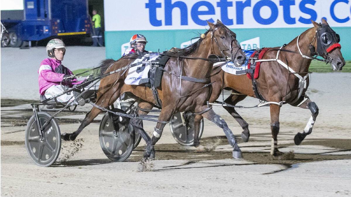 REWARD: Belittled, brilliantly driven by Greg Sugars, charges to victory at Tabcorp Park Melton last Saturday night. Picture: STUART McCORMICK